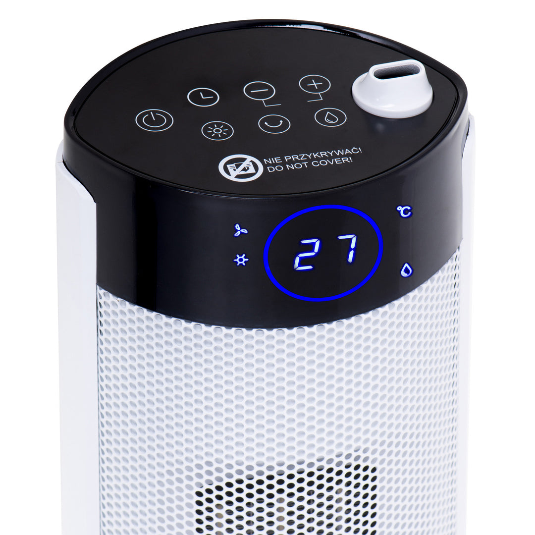 Adler AD 7730 - LCD kolomverwarmer met luchtbevochtiger - Keramisch verwarming