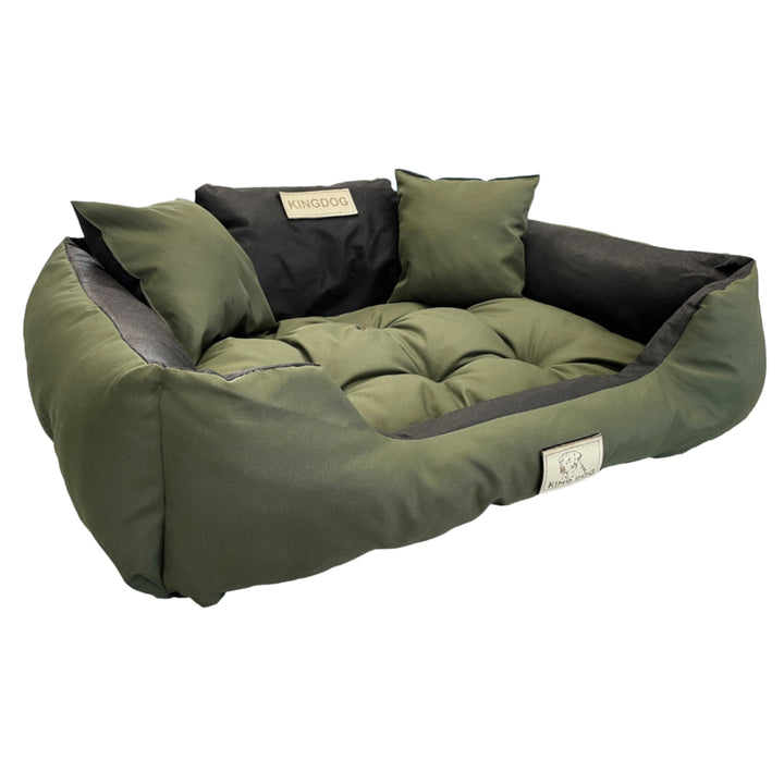 Kingdog - Groot honden- en kattenbed 75 x 65 | Groen - maat M