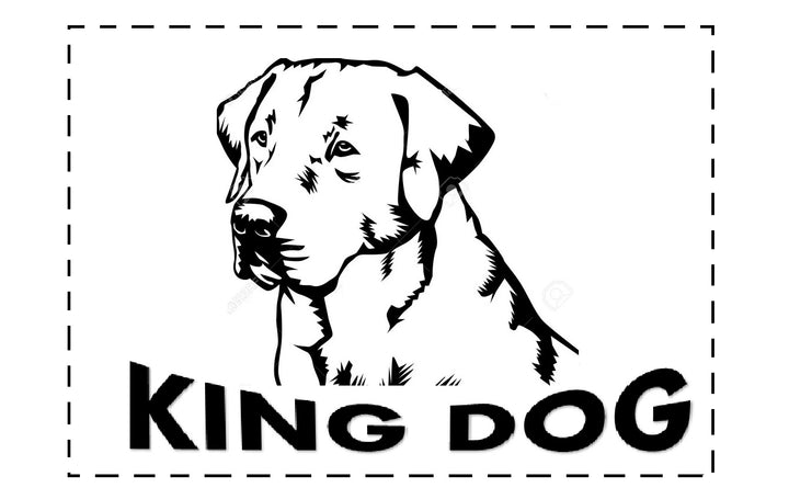 Kingdog - Groot honden- en kattenbed 75 x 65 | Rood- maat M