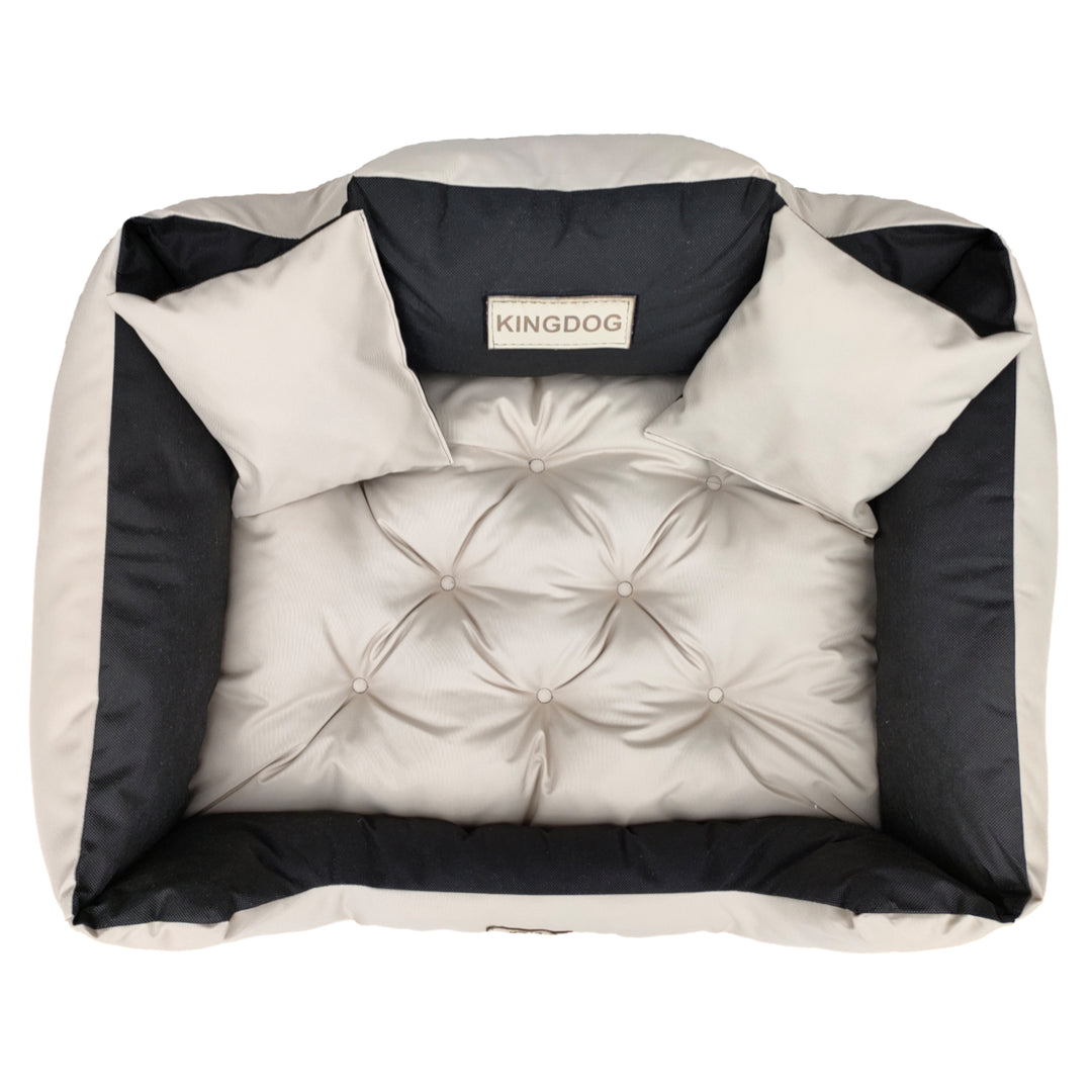 Kingdog - Groot honden- en kattenbed | Dierenmand 115 x 95 | Beige - maat XL