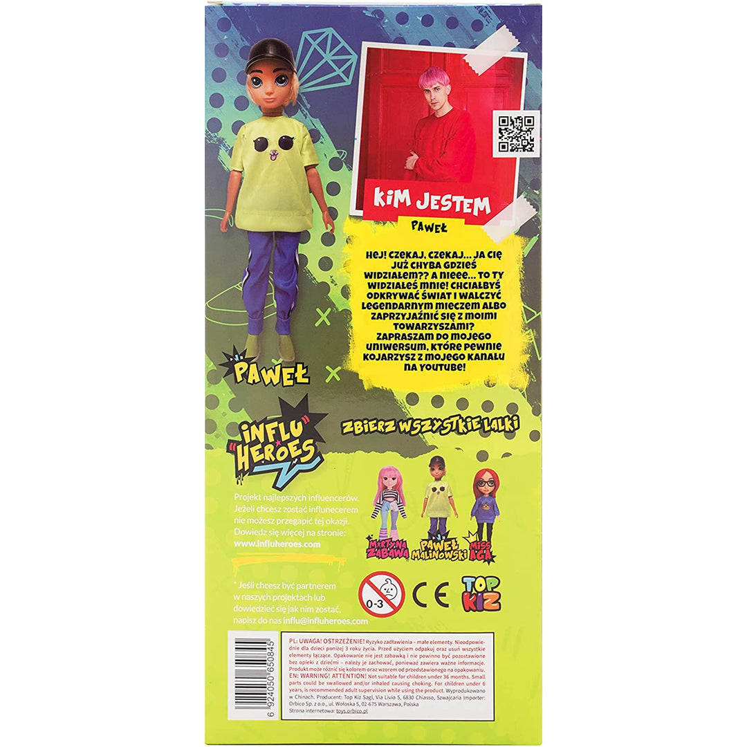 Influ Heroes - Pop Pawel Malinowski- Accessoire - Hoogte 23 cm