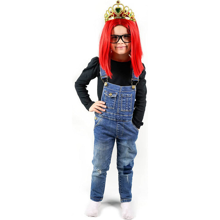 Influ Heroes - Miss Aga verkleedde set | Pruik\ kroon en bril