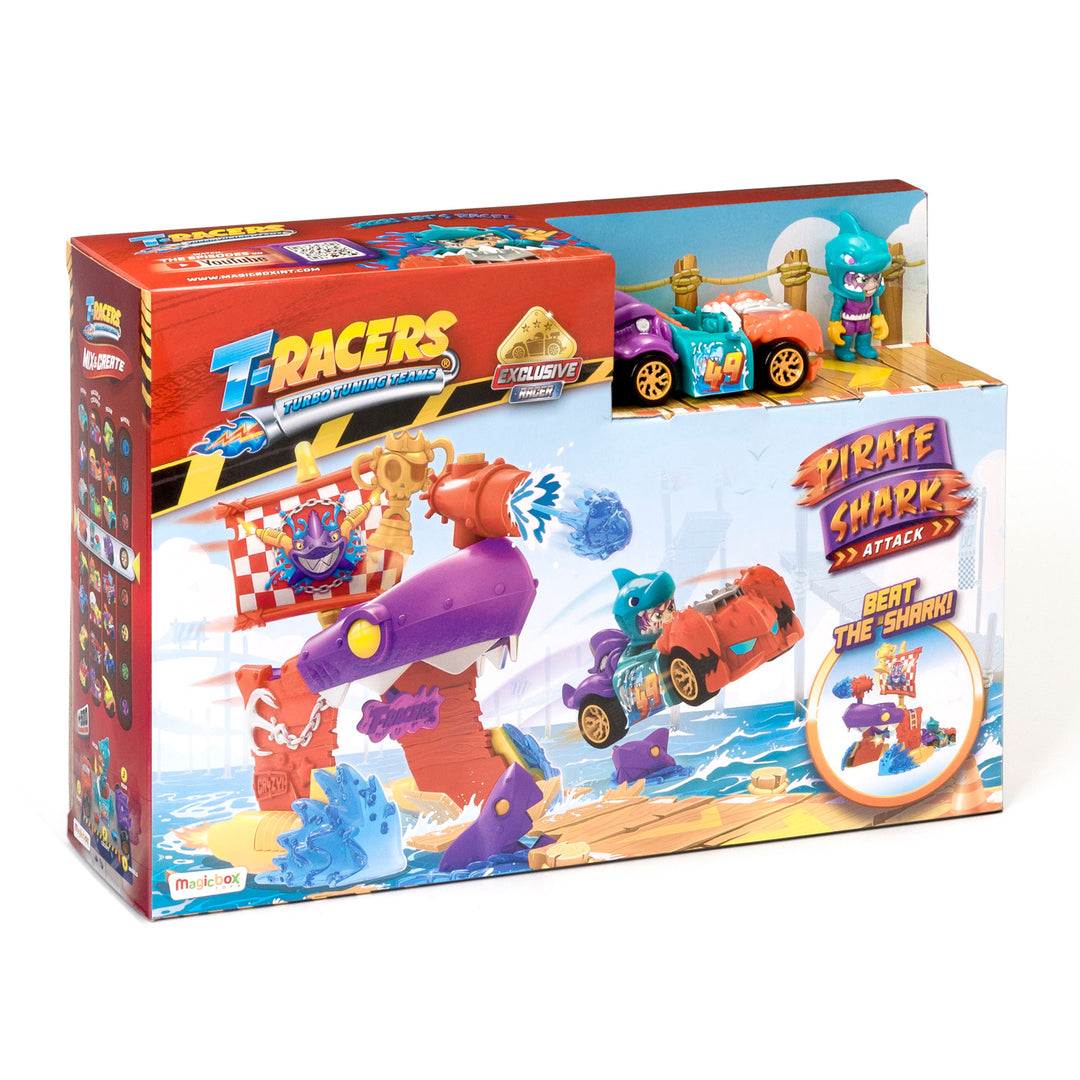 ORBICO - Véhicule exclusif T-Racers Pirate Shark Playset