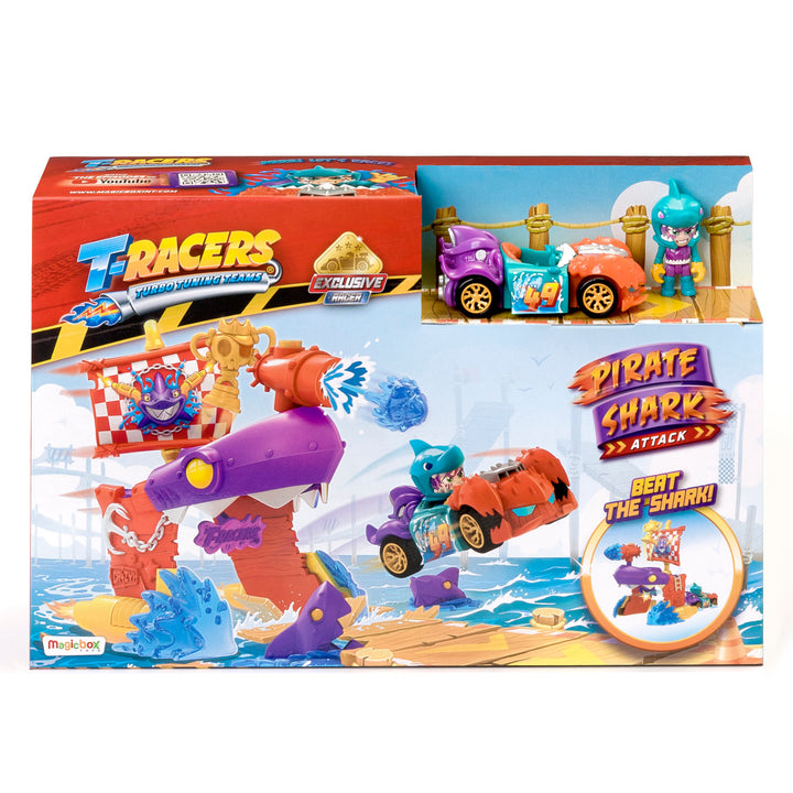 ORBICO - Véhicule exclusif T-Racers Pirate Shark Playset