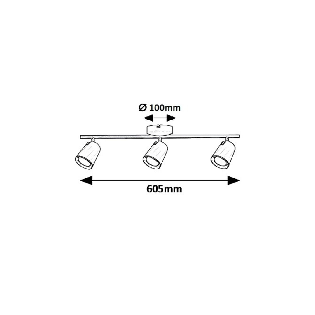 Rabalux - Plafondlamp LED 18W - Solange spot - Wit