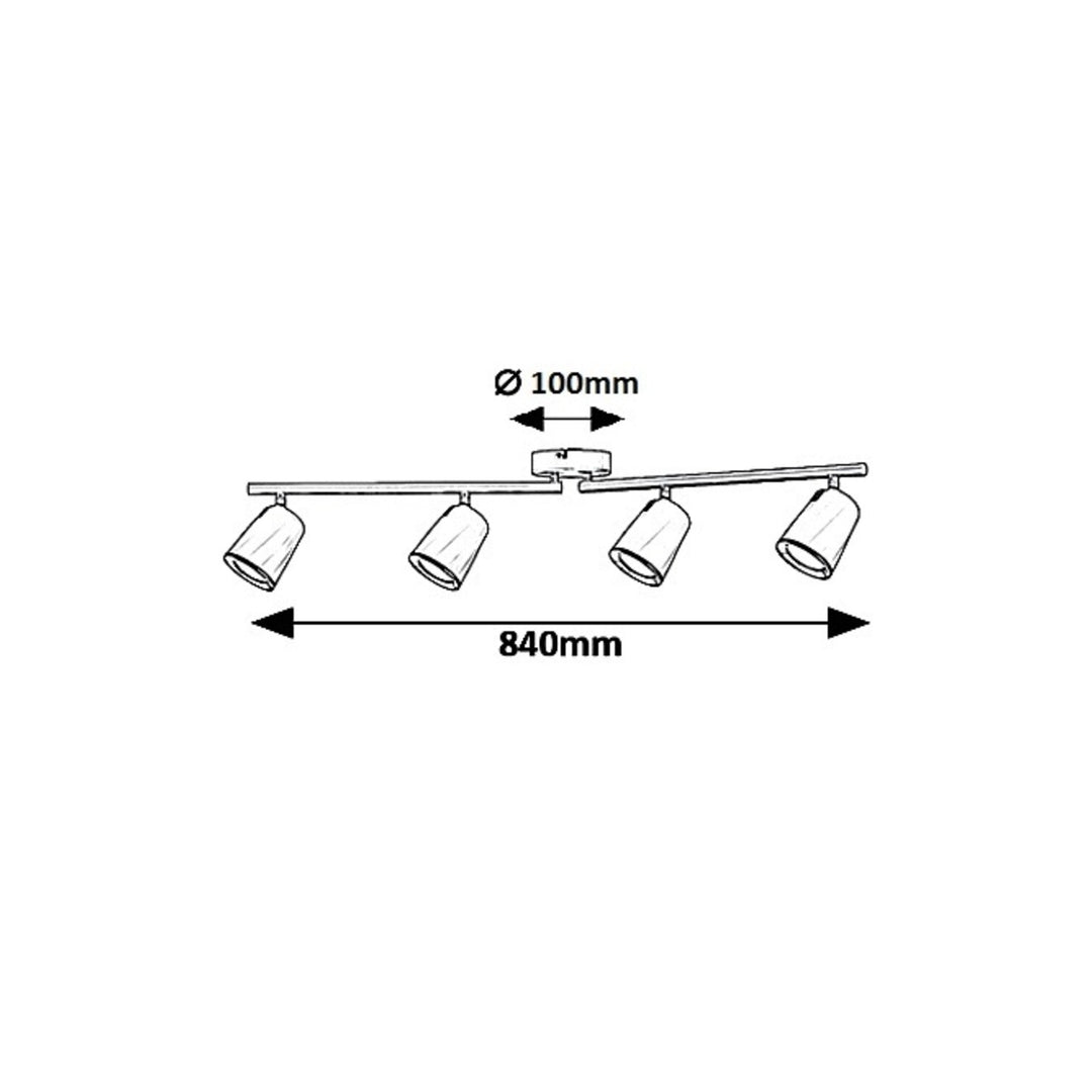 Rabalux - Plafondlamp LED 24W - Solange spot - Wit