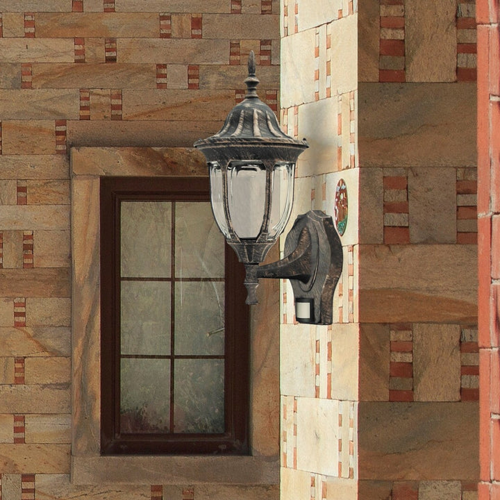 Rabalux - Milano buiten tuin wandlamp up60Wa - Goud IP43
