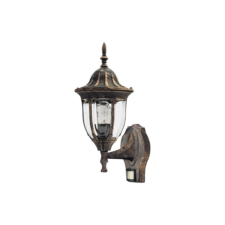 Rabalux - Milano buiten tuin wandlamp up60Wa - Goud IP43