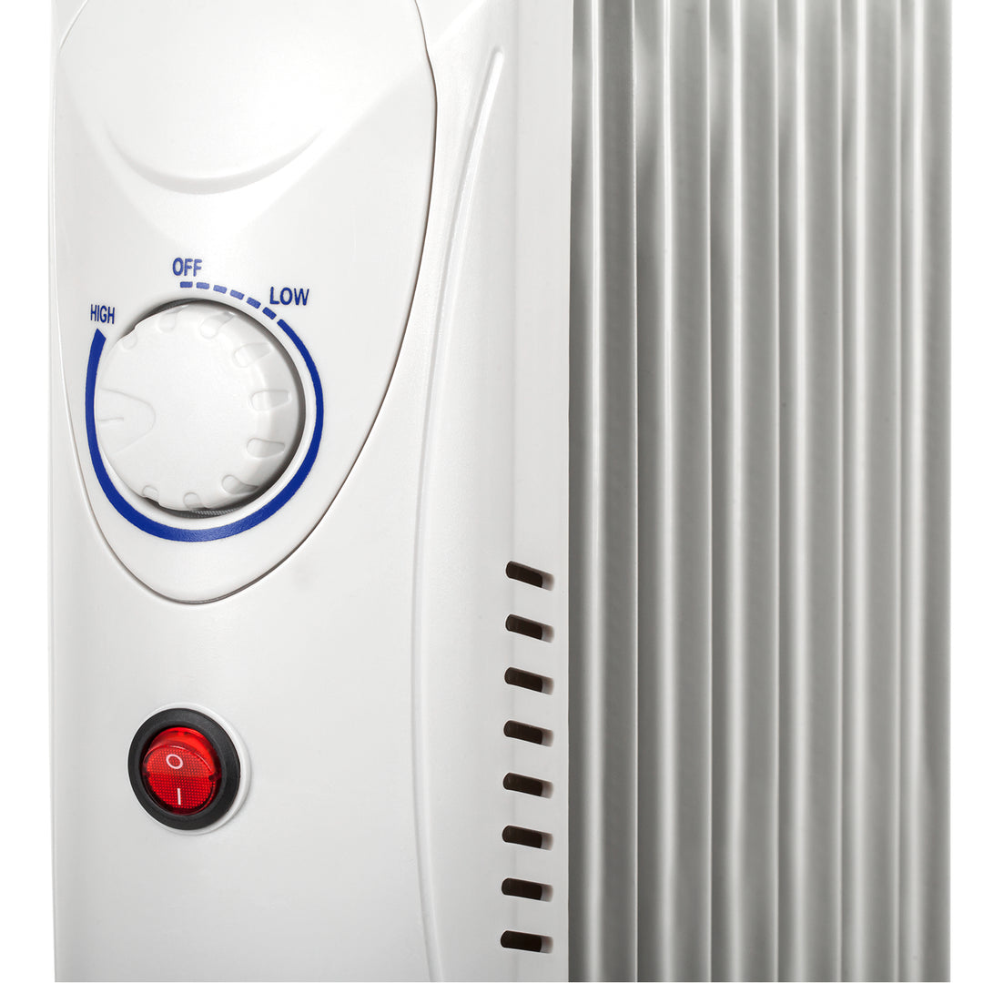 Teesa - Elektrische olieradiator 800 W (7 lamellen) - Wit