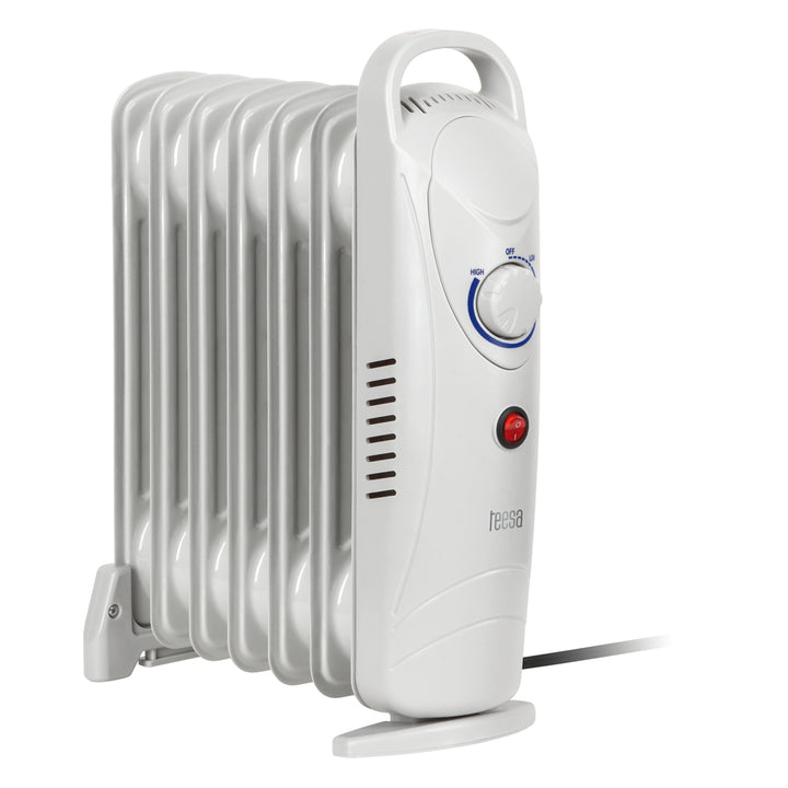 Teesa - Elektrische olieradiator 800 W (7 lamellen) - Wit