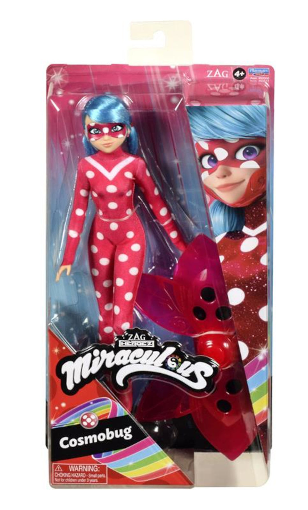 Miraculous - Wonderbaarlijke Cosmobug Lieveheersbeestje pop - buigbare armen en benen