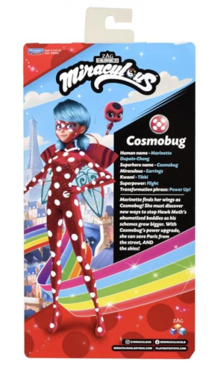 Miraculous - Wonderbaarlijke Cosmobug Lieveheersbeestje pop - buigbare armen en benen