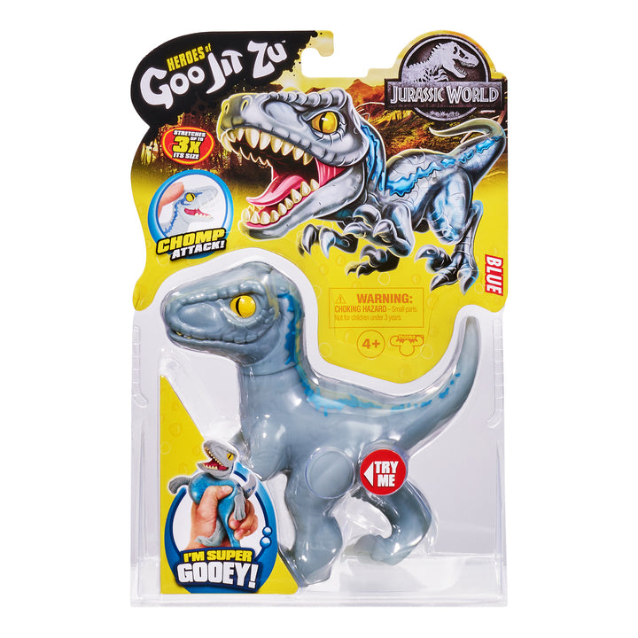 Figurka Heroes of Goo Jit Zu Jurassic World - dinozaurus Blauw