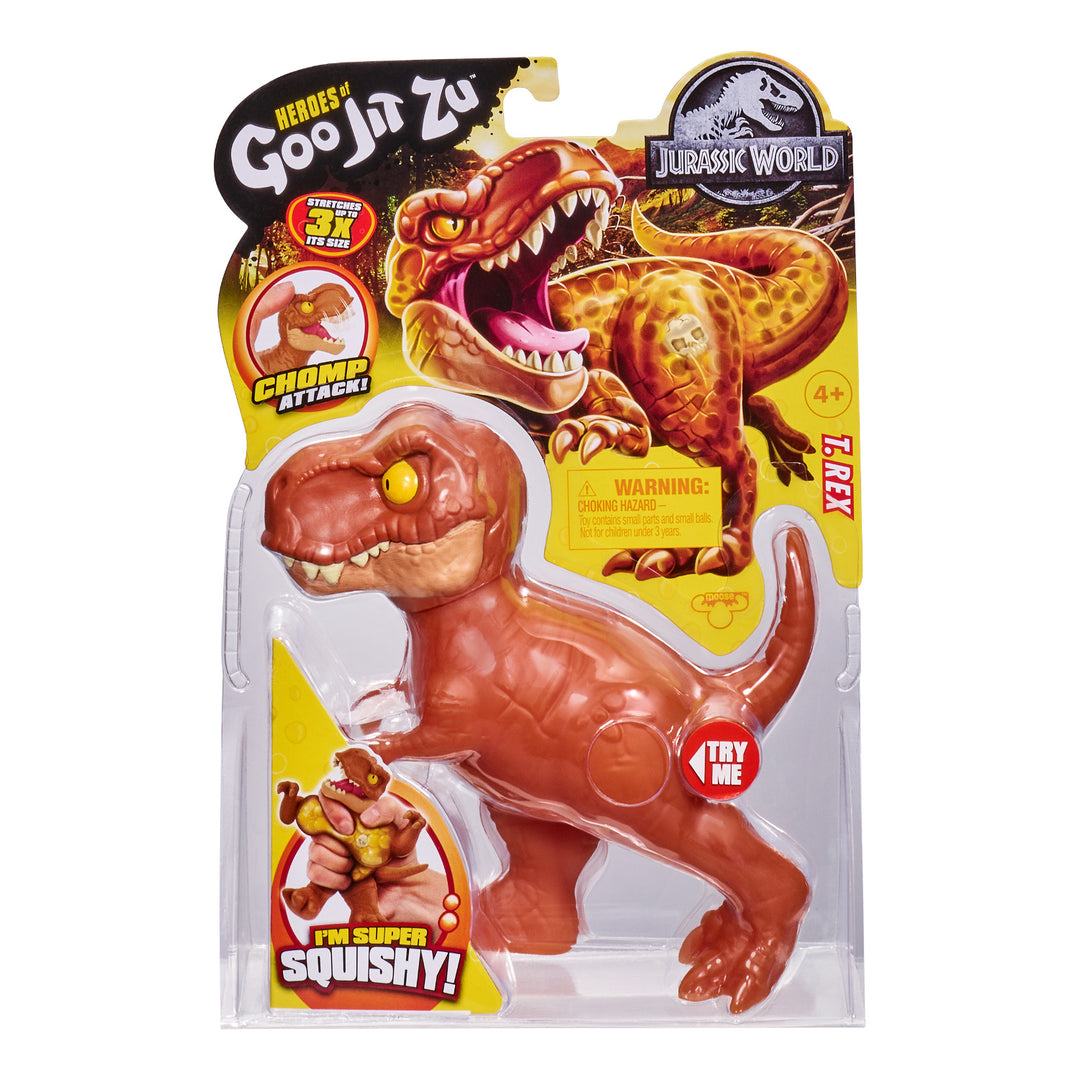 Figurka Héros de Goo Jit Zu Jurassic World - dinosaure T-Rex