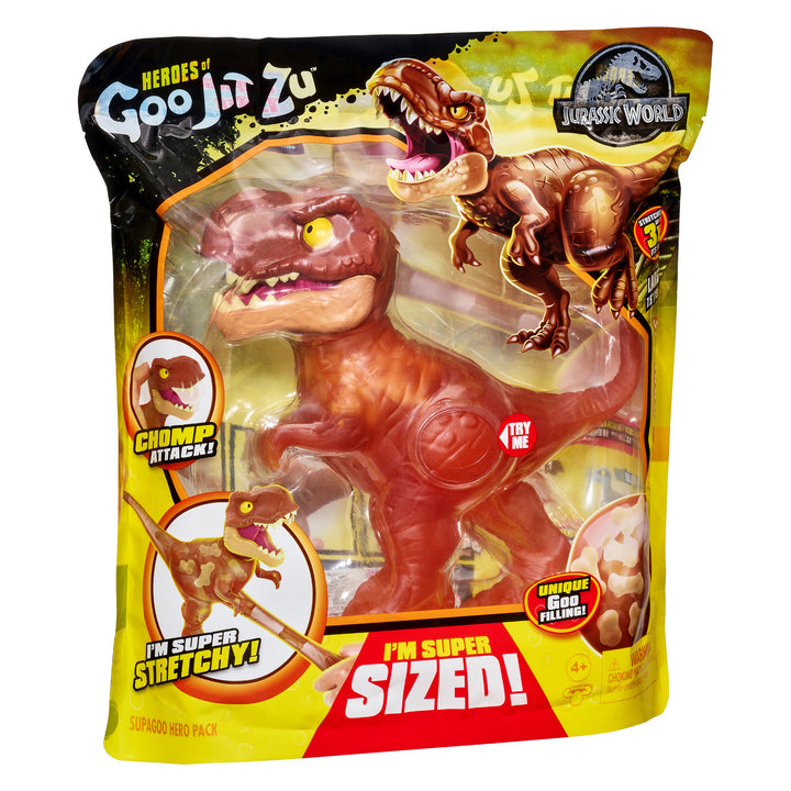 Heroes of Goo Jit Zu Jurassic World grande figurine dinosaure Supagoo T.Rex - hauteur 19,5 cm