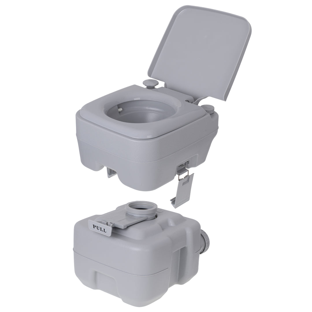 CAMRY CR 1035 Mobiele 20 liter toilet met 13L flush watertank Camping toilet Emmer reizen toilet Mobiele camping