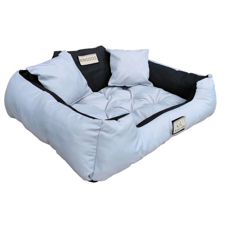 Kingdog - Honden- en kattenbed 55 x 45 | Lichtgrijs - Maat S