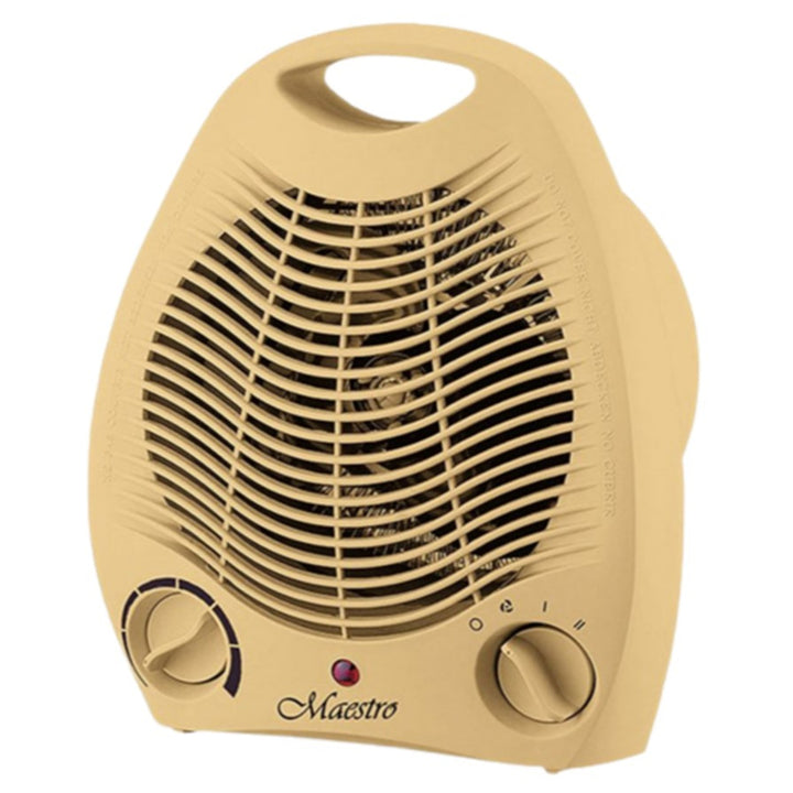 Maestro - Radiateur soufflant électrique 2000 W Trois modes de fonctionnement Poignée de ventilateur chaud et froid - Beige