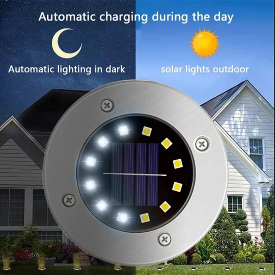 Maclean - Tuinlamp - Solar LED lampen - IP44 - 2 LED - 4000K - Ni-MH 600 mAh, 0,7W,