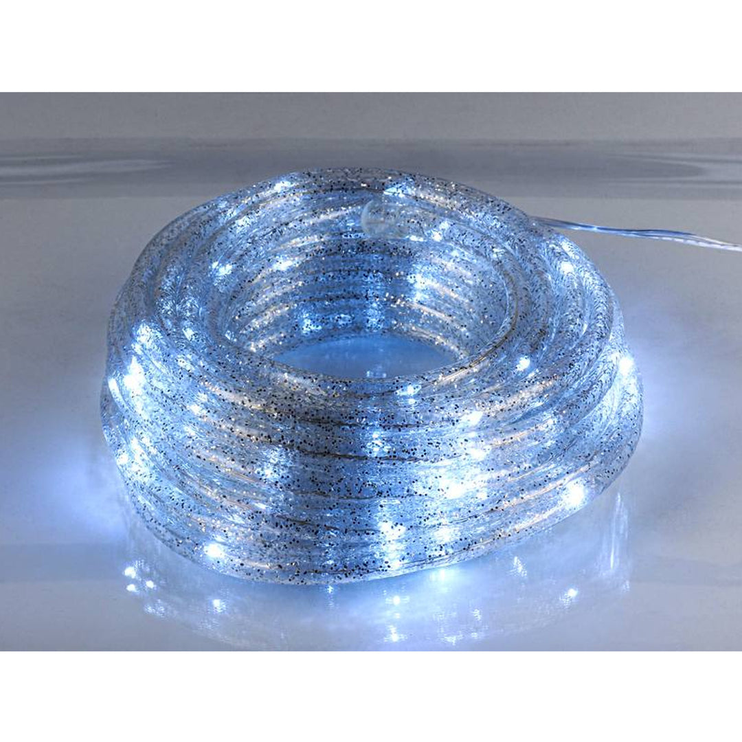 Moon In The Room Kerstverlichting 10m Binnen-/buitenverlichting Fairy Lights 100 LEDs String met Glitter Lampen IP44 (Koel wit)