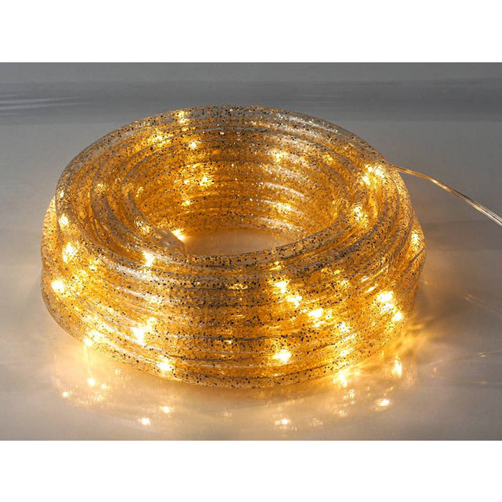 Moon In The Room Kerstverlichting 10m Binnen-/buitenverlichting Fairy Lights 100 LEDs String met Glitter Lampen IP44 (Warm wit)