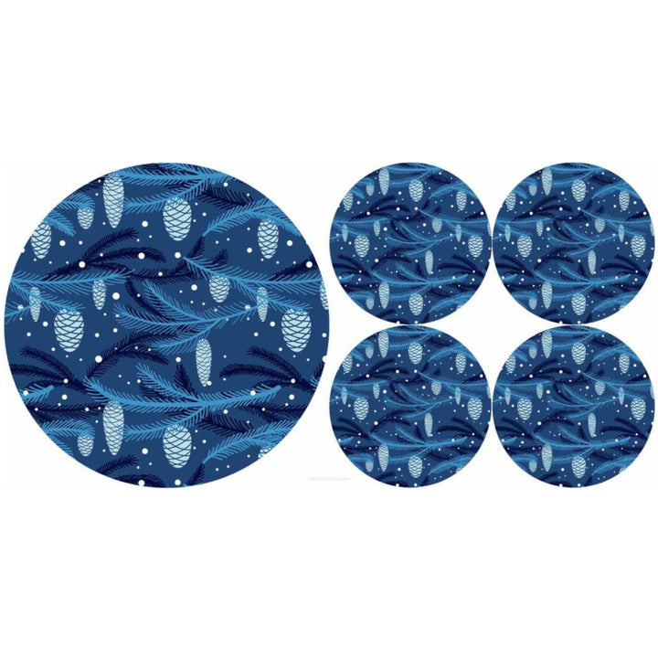 Ronde vilten tafelmattenset 1 + 4 - CONE