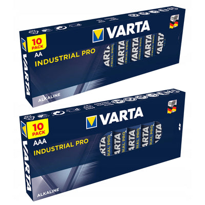Alkaline batterijset Varta Industrial AA AAA 20 stuks.