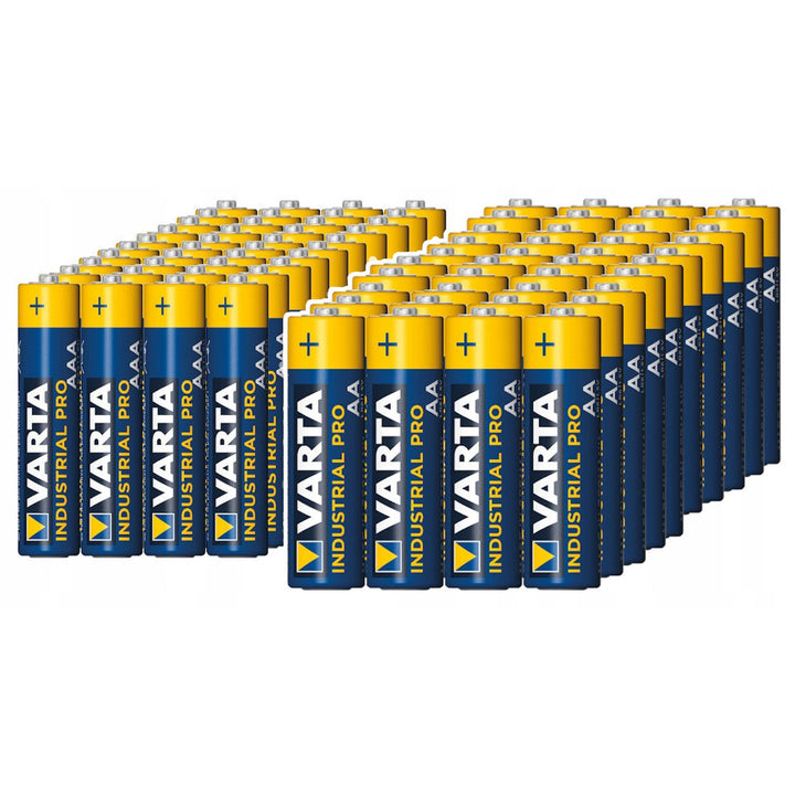 Alkaline batterijen Varta Industrial AAA AA 80 stuks