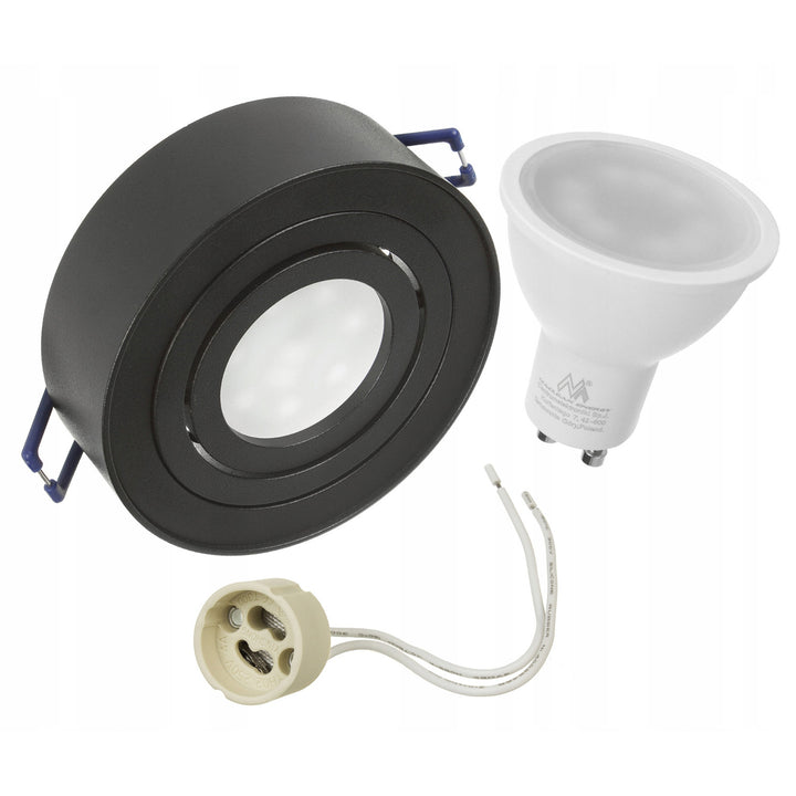 Luminaire encastré MCE462 B 7W noir + GU10