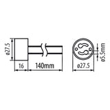 Inbouwarmatuur MCE464 W 7W + Led GU10
