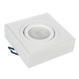 Inbouwarmatuur MCE464 W 7W + Led GU10