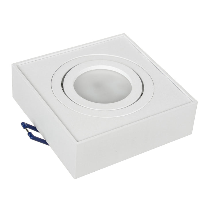 Luminaire encastré MCE464 W 7W + Led GU10