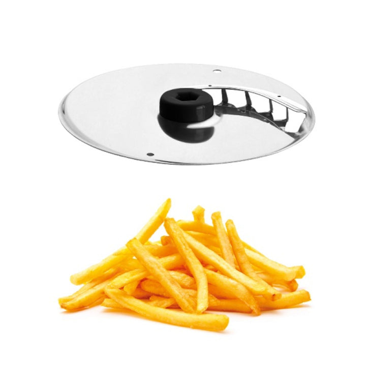 Elektrische aardappelstamper/groenteversnipperaar verse salade zwart concept es1010