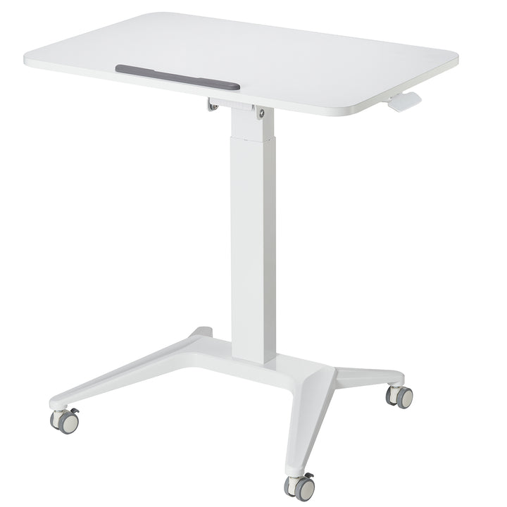 Maclean - Verrijdbaar laptop bureau - hoogteverstelling - 80x52cm, 8kg max, 109cm - MC-453W - Wit