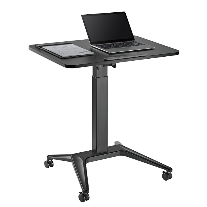 Maclean - Verrijdbaar laptop bureau - hoogteverstelling - 80x52cm, 8kg max, 109cm - MC-453B - Zwart