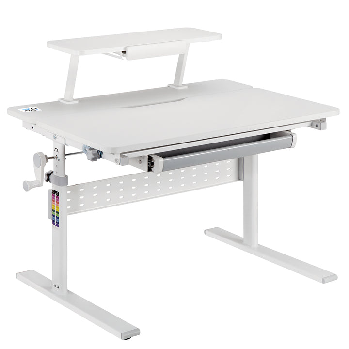 Ergo Office - Kinderbureau - Hoogte verstelbaar - max 40kg 900x600mm - Grijs