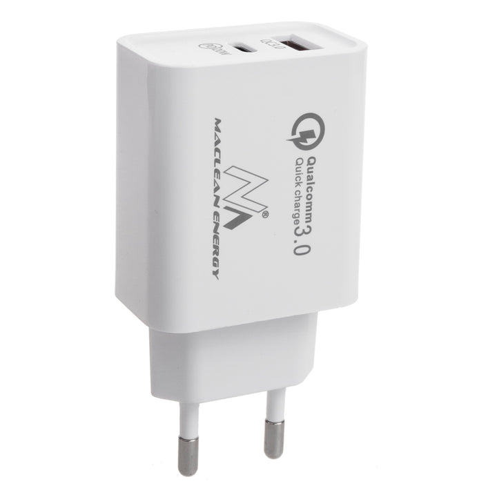 20W Quick Charge Power Delivery USB Type-C netvoeding plus 1m kabel
