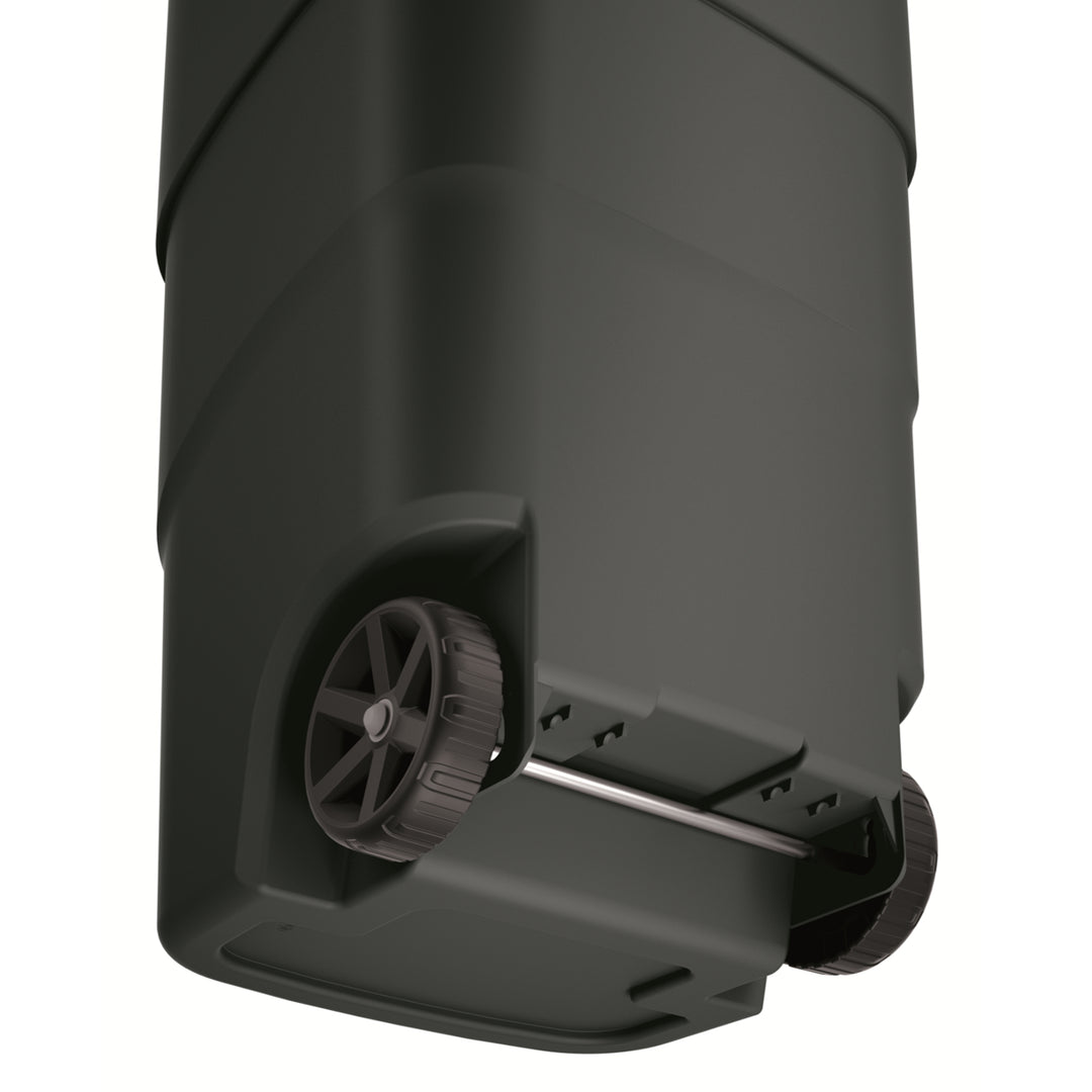 Prosperplast - Wheeler - Grote Afvalbak met wielen 110L - Zwart / Kunststof