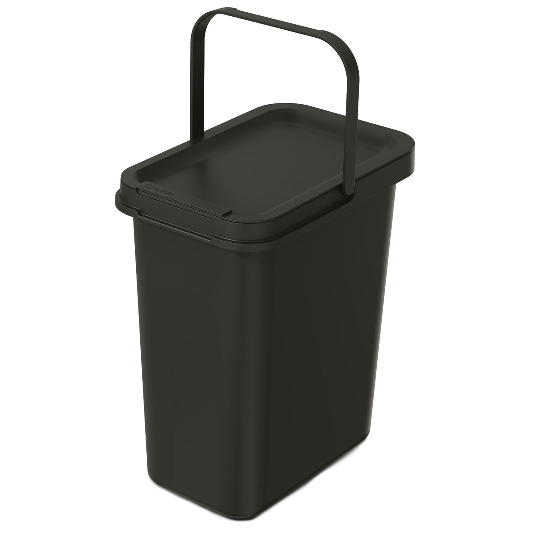 Prosperplast Keden - Poubelle 12L - Noir - Plastique