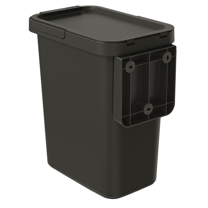 Prosperplast Keden - Poubelle 12L - Noir - Plastique