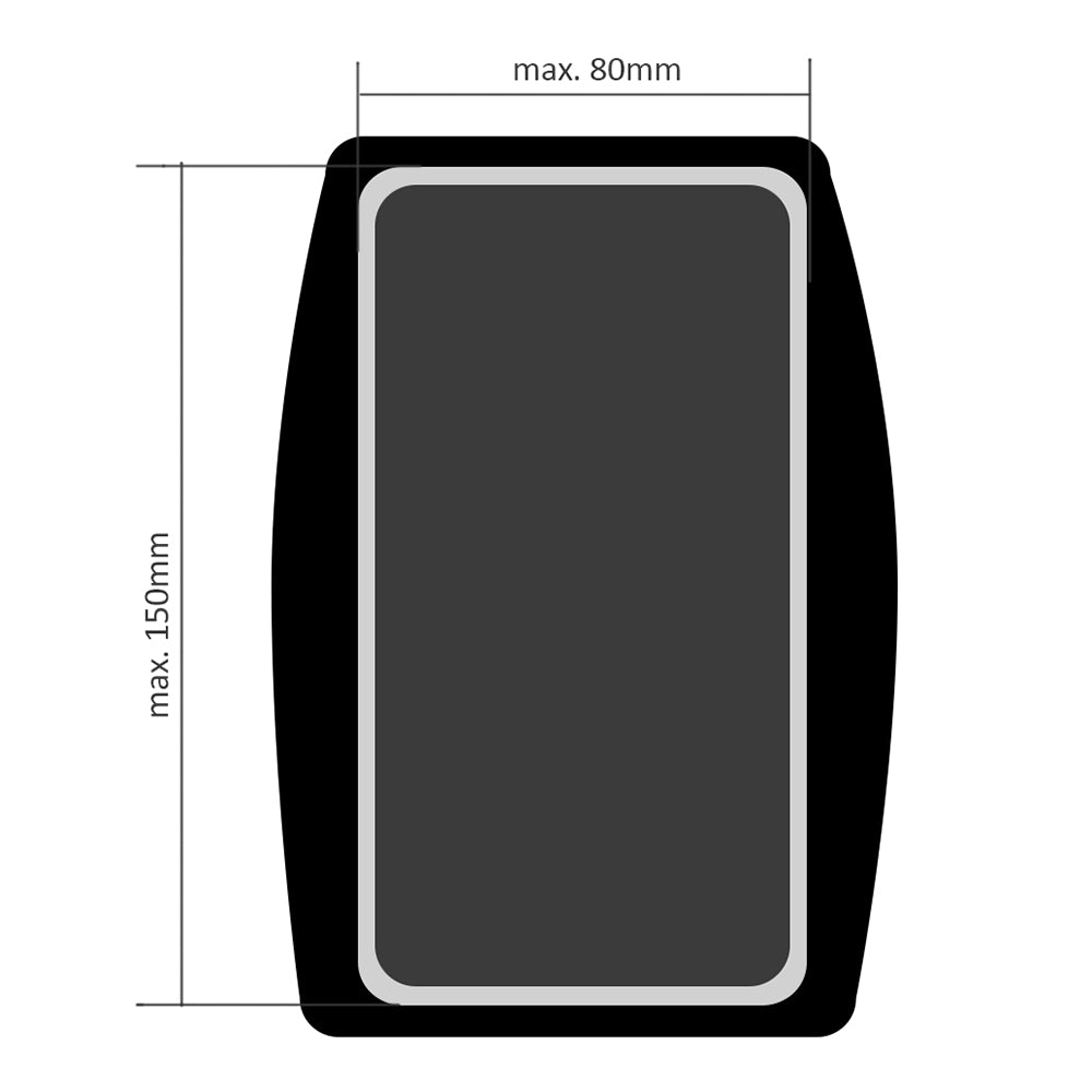 Maclean MC-446 - Sangle pectorale pour téléphone portable / support de téléphone pour la course - universel - Noir