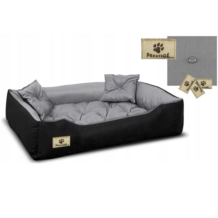 Kingdog - Lit pour chien et chat - 60x50 / 75x65 cm gris-noir