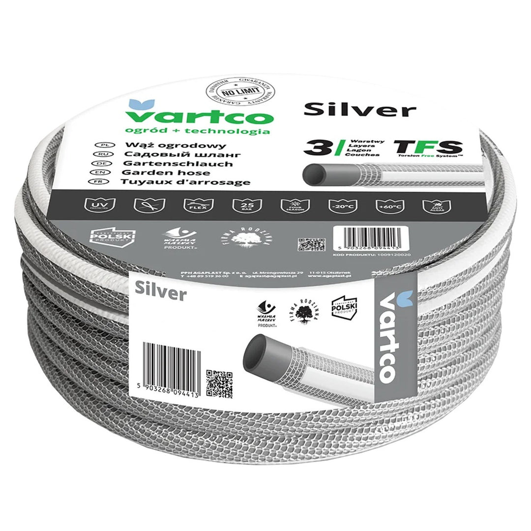 Vartco Silver - Tuinslang / TFS 3/4" 3-lagige - 20m