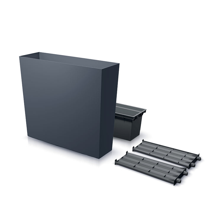 Prosperplast bloempot URBI CASE TOWER - antraciet