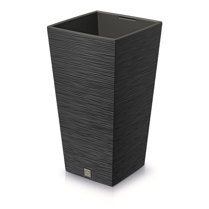 Pot de fleur carré Prosperplast Furu avec insert DFSH200-S433 - couleur anthracite