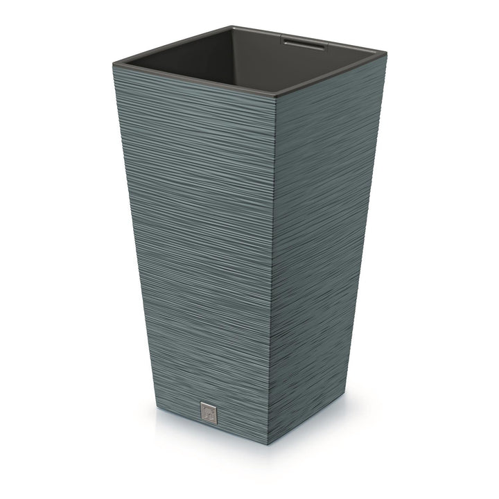 Prosperplast - Grand pot de fleurs avec insert 19L - Bleu - 24x24x45cm