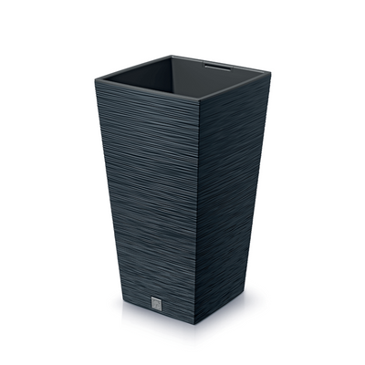Prosperplast - Bloempot Hoog Vierkant Furu Square 35x35x66cm Antraciet