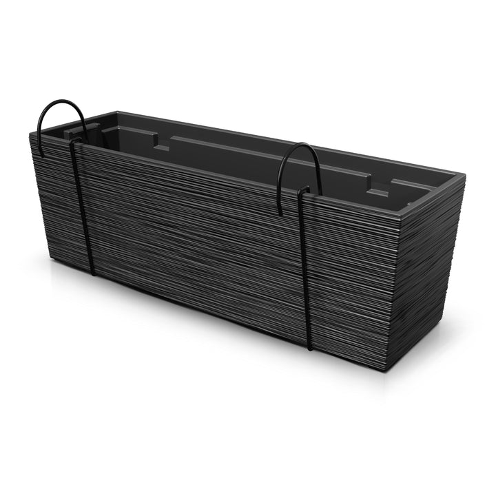 Prosperplast Furu Case - Pot de Fleurs / Jardinière de Balcon - Anthracite