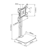 Maclean TV-wandhouder met plank, max. 20 kg, max. VESA 200x200, voor TV's van 15-42 inch, MC-451