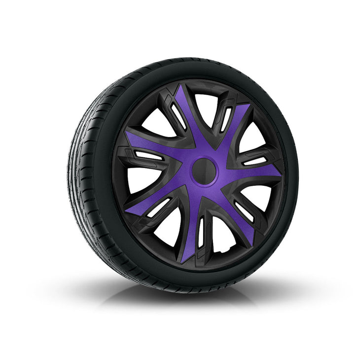 NRM - Enjoliveurs N-Power 14" - Jeu de 4 pièces - Violet/noir